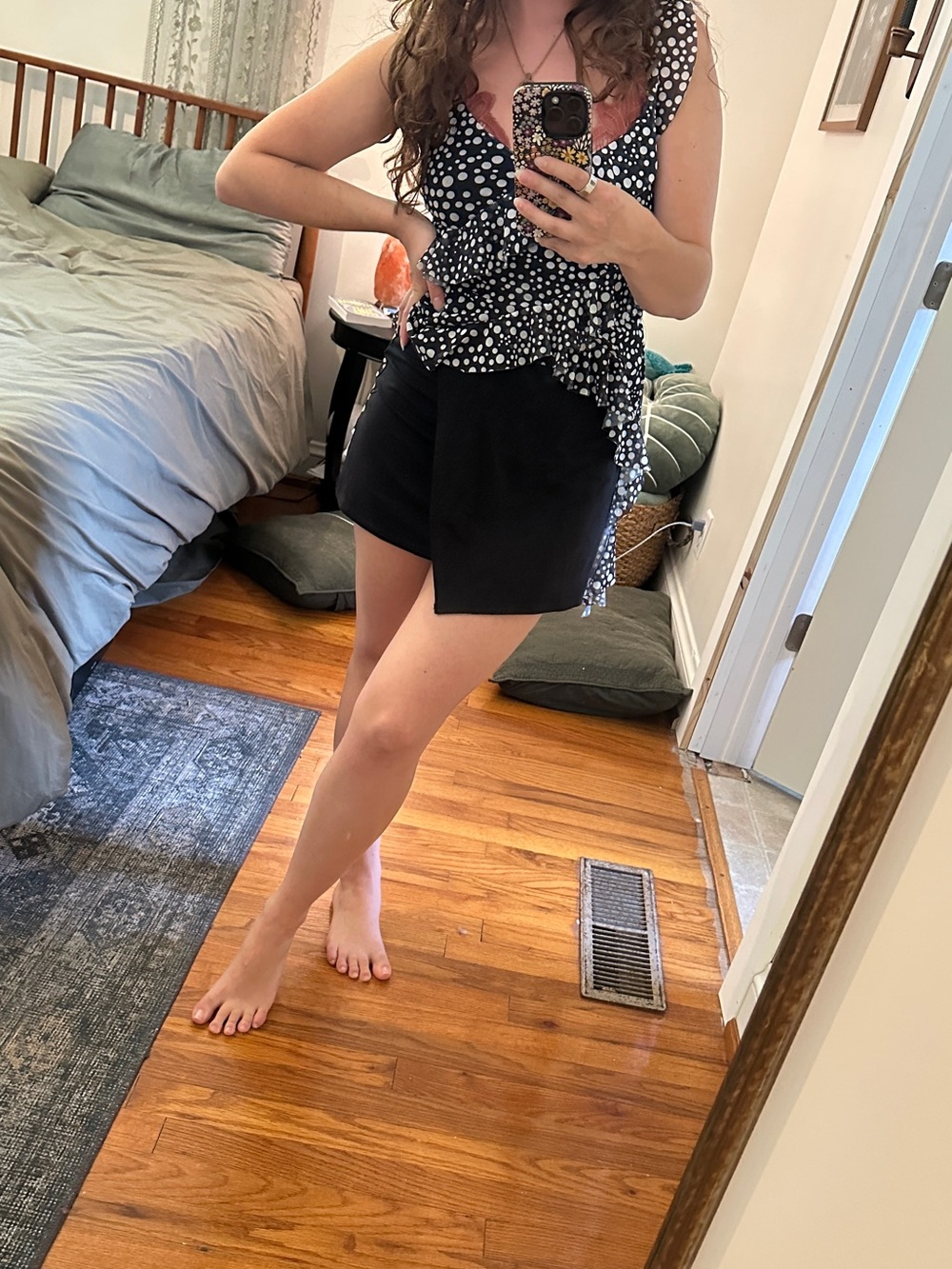 American Eagle Outfitters Black Asymmetric Women’s Skort